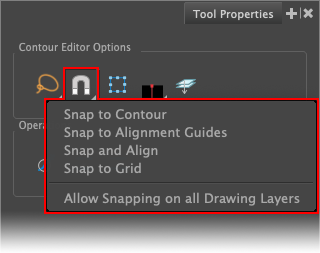 Snapping - Tool Properties window