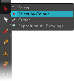 Select by colour tool