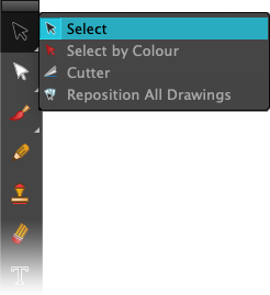 Select tool within toolbar